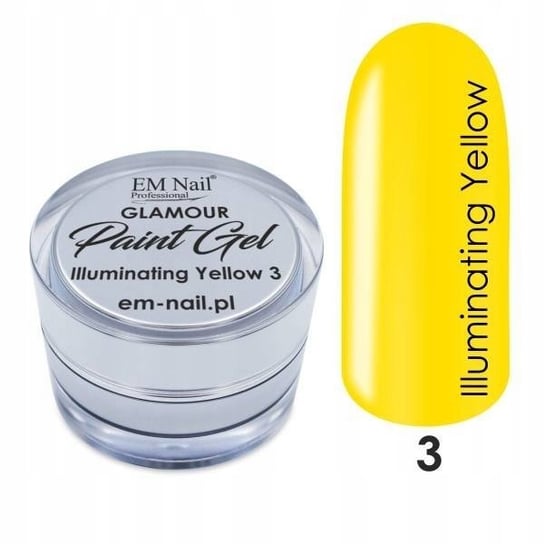 

Декоративный гель, Краска Illuminating Yellow EM Nail