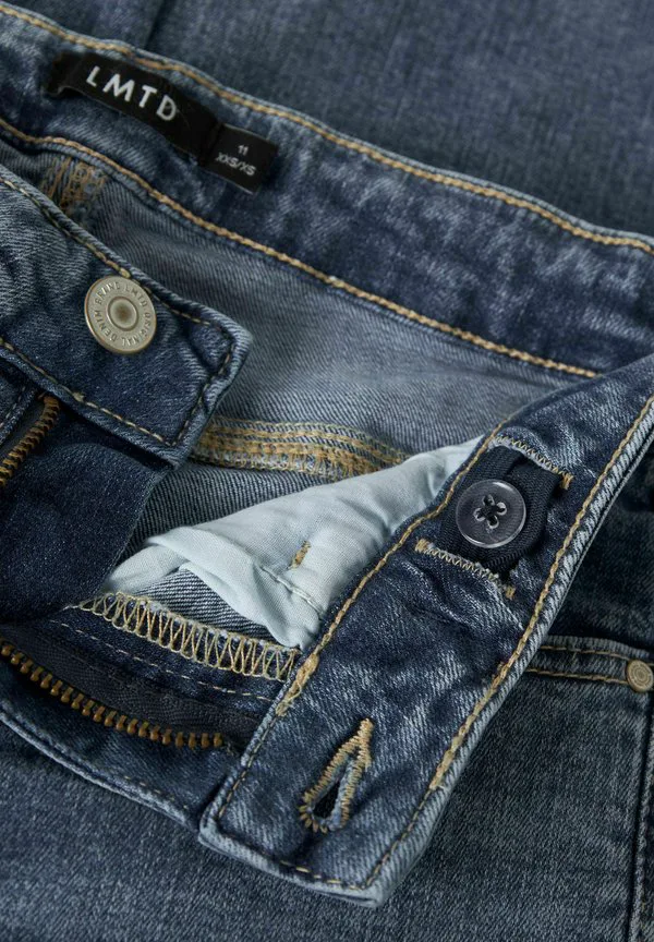 Джинсы прямого кроя с низкой посадкой Lmtd, Medium Blue Denim — фото 4