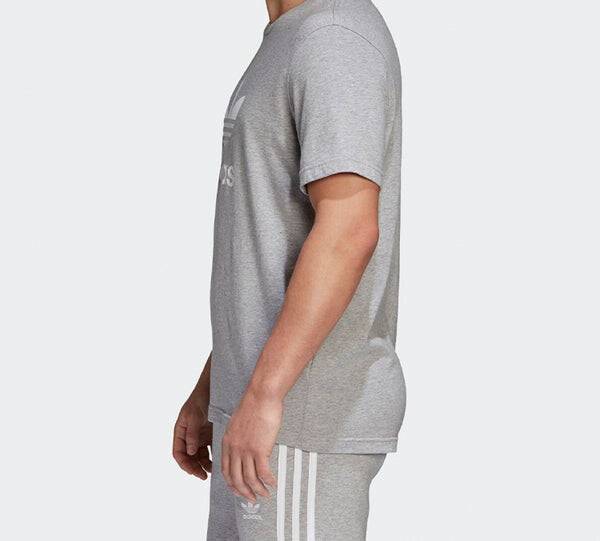 Футболка originals chest logo sports short sleeve gray Adidas, серый — фото 4