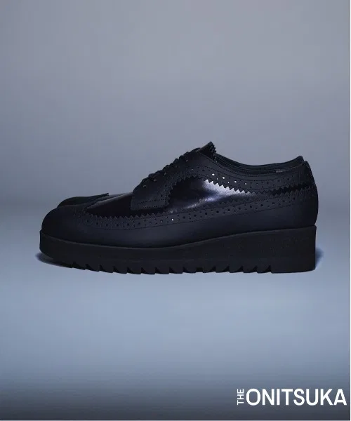 Унисекс кожаные броги THE ONITSUKA BROGUE чёрные