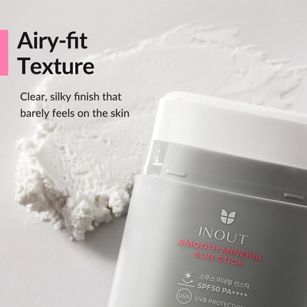 Inout Smooth Mineral Sun Stick SPF50 PA++++ 26 г Корейский уход за кожей Mizon — фото 3
