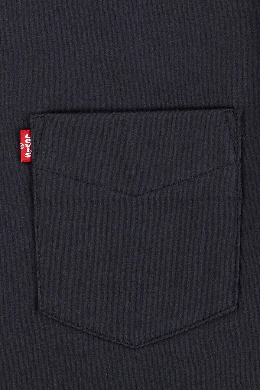 Футболка из хлопка для детей SUNSET POCKET TEE Levi'S, черный — фото 4