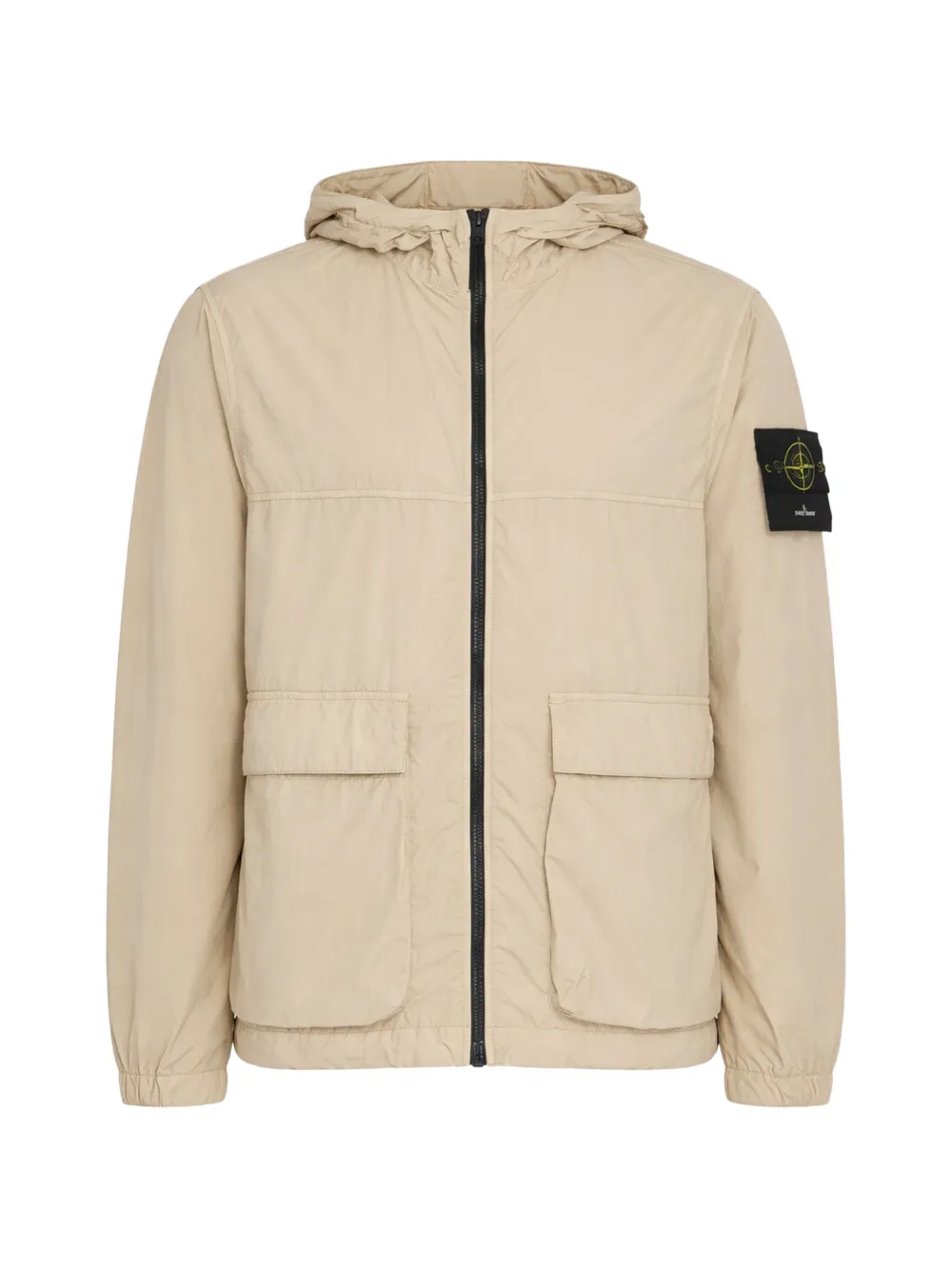 

Куртка с капюшоном и карманами Stone Island, бежевый
