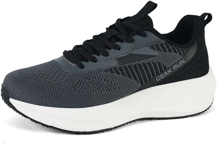 

Мужские кроссовки с толстой подошвой, легкие, с круглым носком, с сеткой, дышащие, на шнуровке, повседневные спортивные обувь, подходящие для ежедневных путешествий, прогулок и игры в теннис Igzbibg, серый