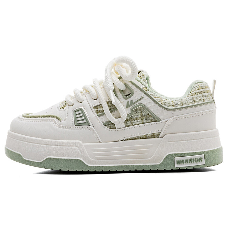 

Кроссовки WARRIOR Skateboarding Shoes Women's Low-top Beige/Green, зеленый