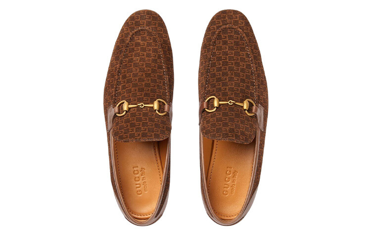 Лоферы мужские Gucci Jordaan, темно-коричневый — фото 3