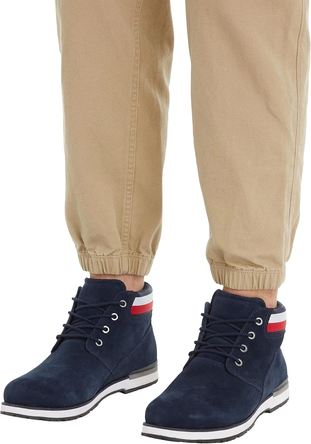 Мужские замшевые ботинки Tommy Hilfiger Core Hilfiger Fm0fm04800 для активного отдыха, Blue Desert Sky — фото 2
