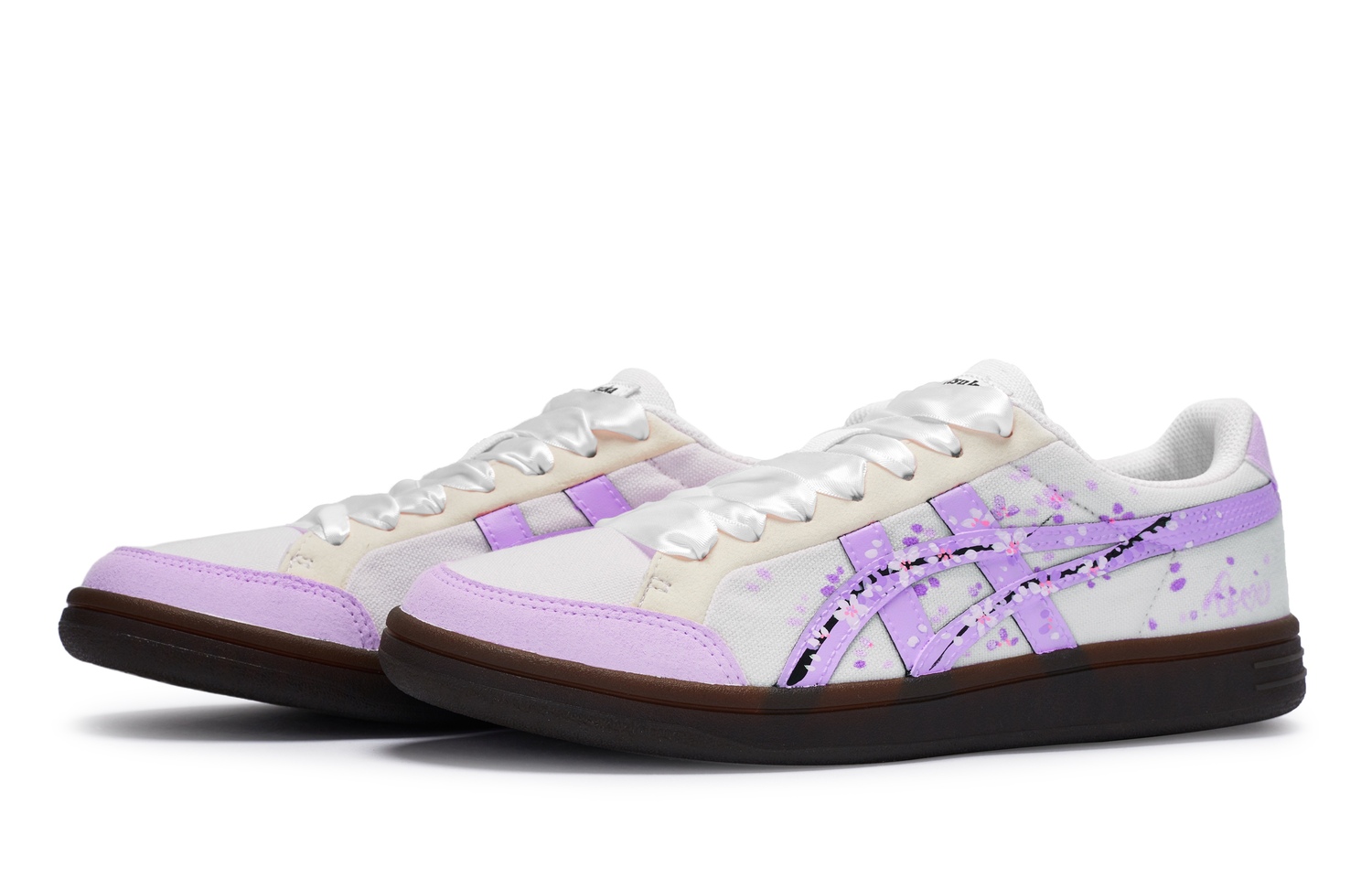 Onitsuka Tiger Advanti Кроссовки для скейтбординга Унисекс Лоу-топ Фиолетово-белые, цвет White Purple — фото 4