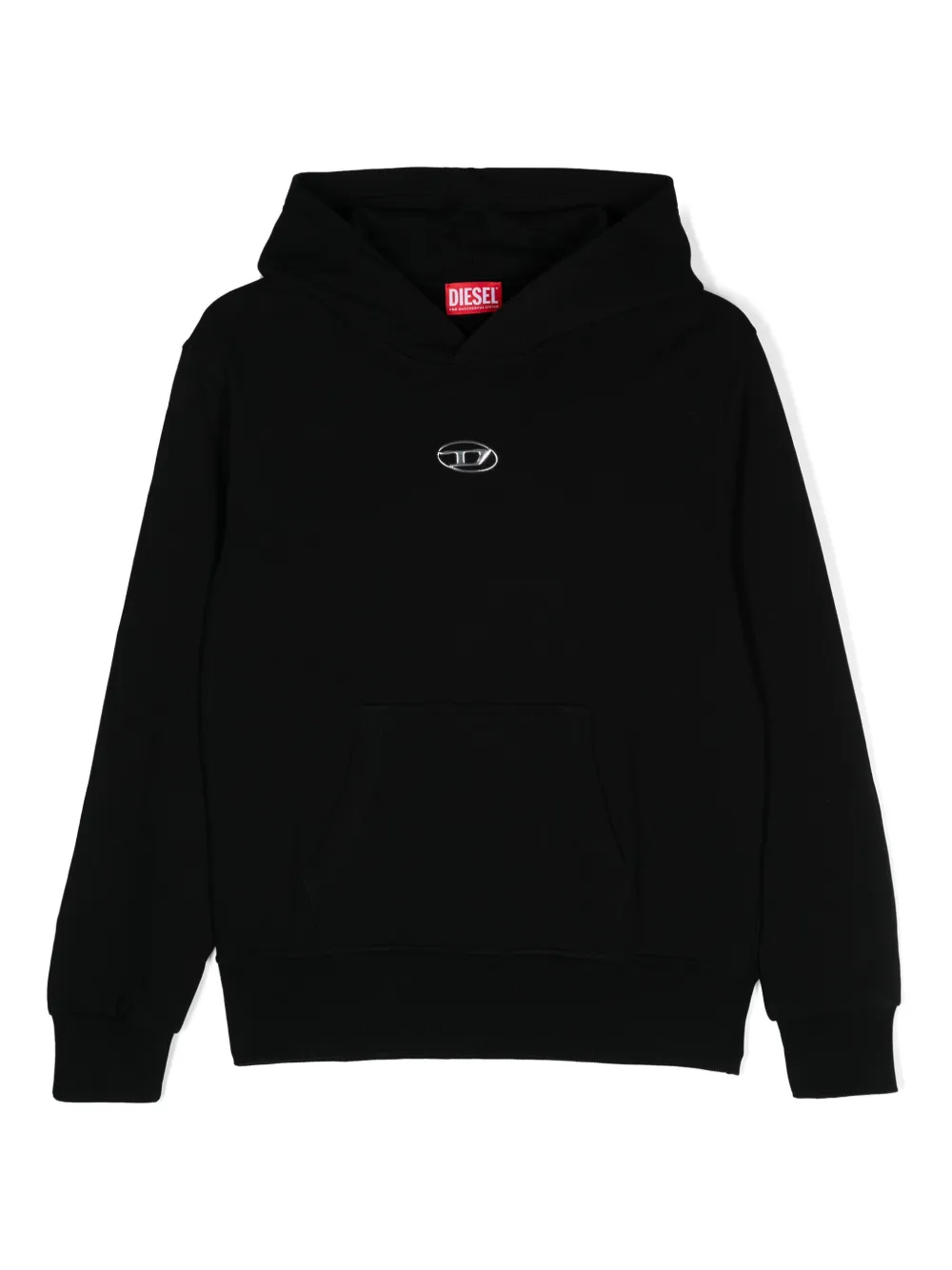 

Худи с принтом Oval D Diesel Kids, черный