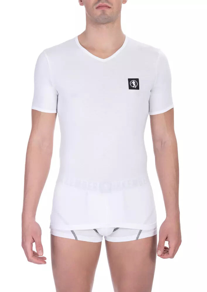 

Хлопковая мужская футболка Bikkembergs, белый
