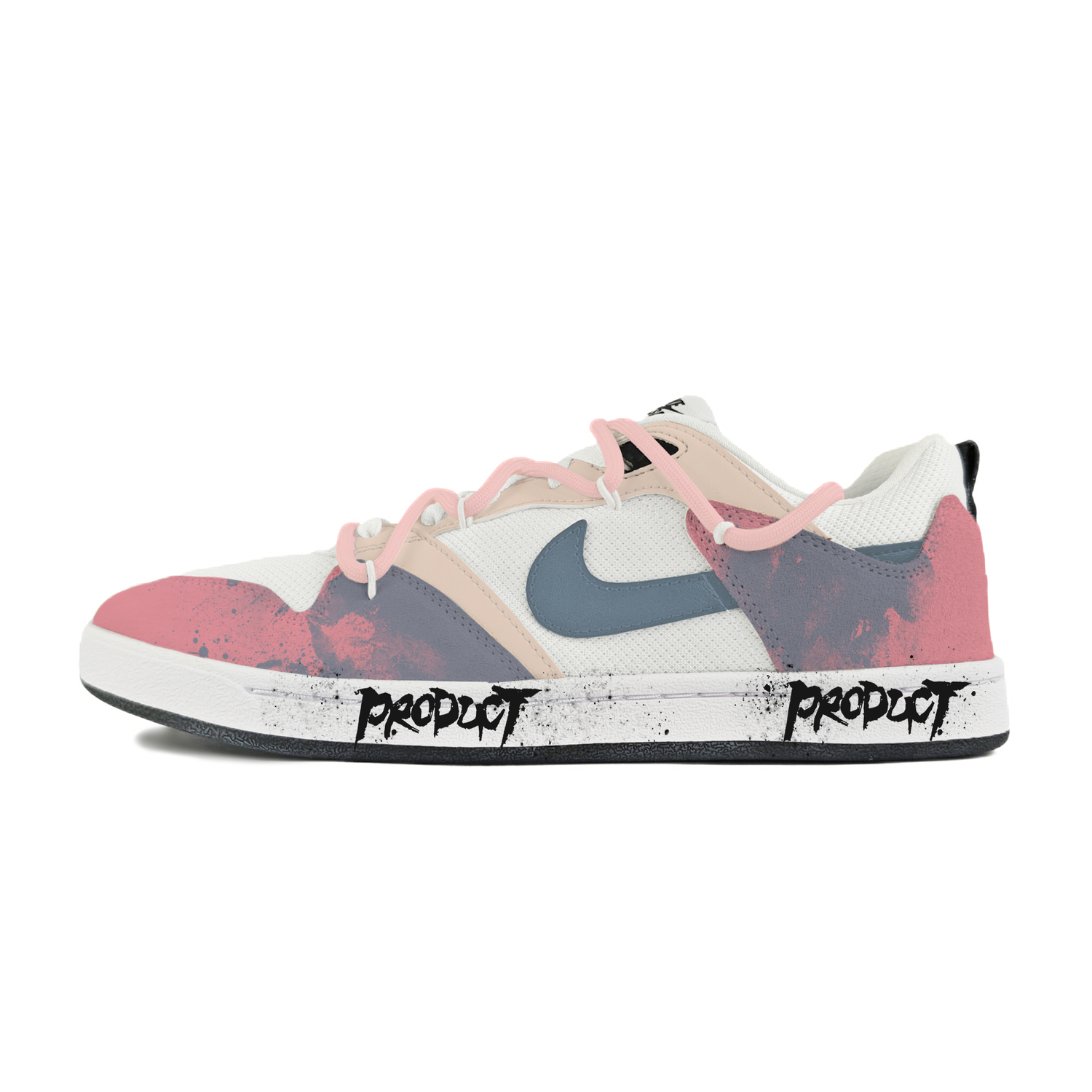 

Nike Кроссовки для скейтбординга SB Alleyoop Abrasion Resistant Low Top мужские White Blue Pink