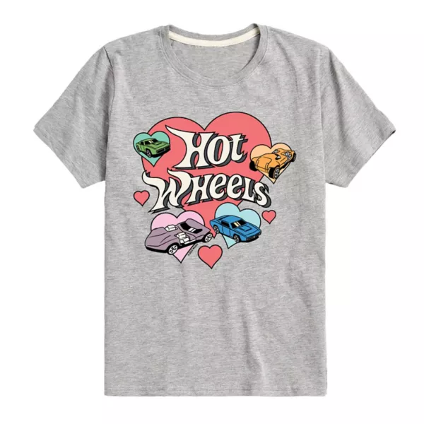 

Футболка с принтом "Гонки сердец" для мальчиков 8-20 лет Hot Wheels, серый