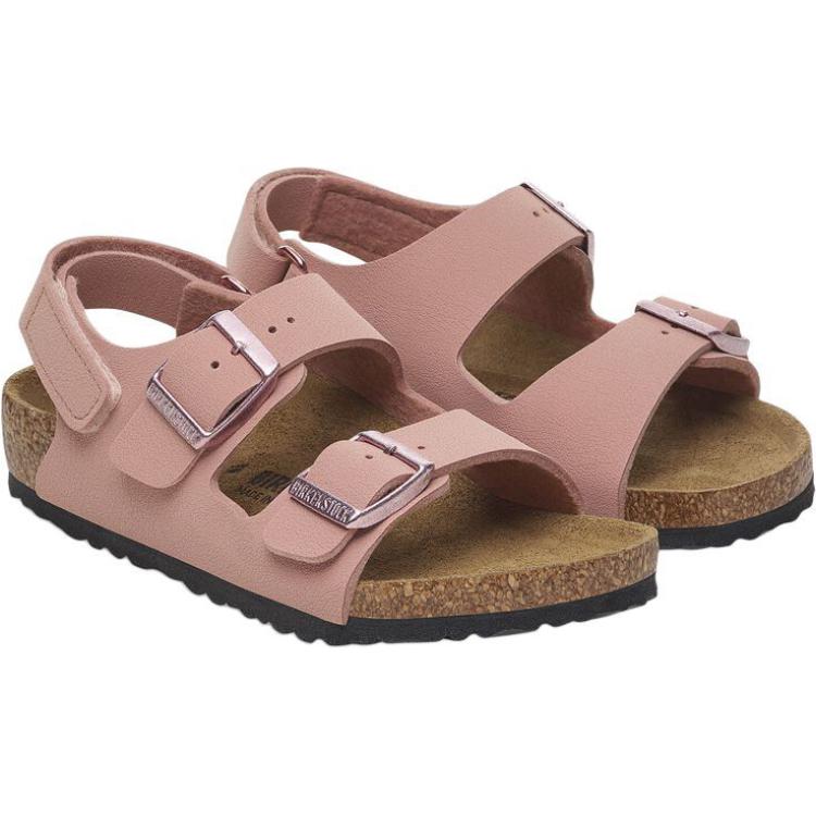Детские сандалии с низким верхом, устойчивые к истиранию и скольжению Birkenstock, розовый — фото 3