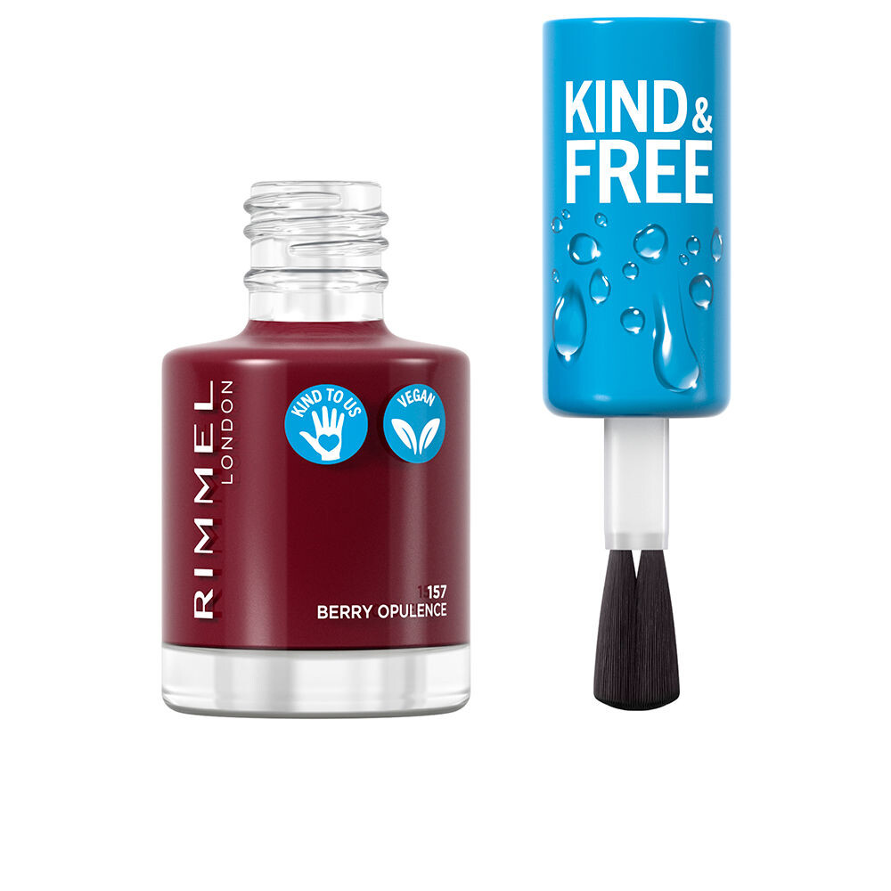 Лак для ногтей Kind & free nail polish Rimmel london, 8 мл, 157-berry opulence — фото 2