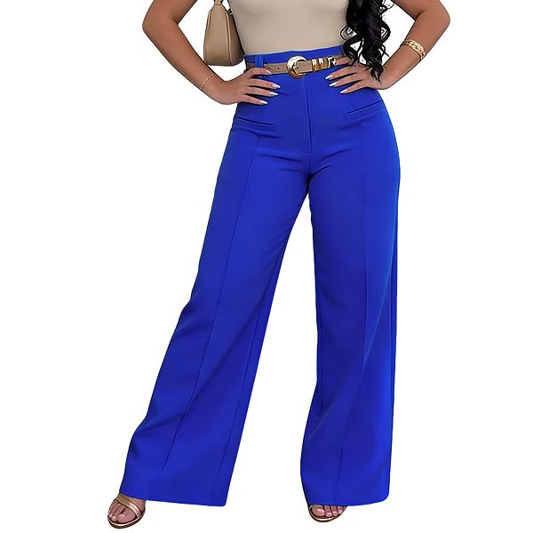 

Женские брюки с широкими штанинами и боковыми карманами Clearflower, Royal Blue