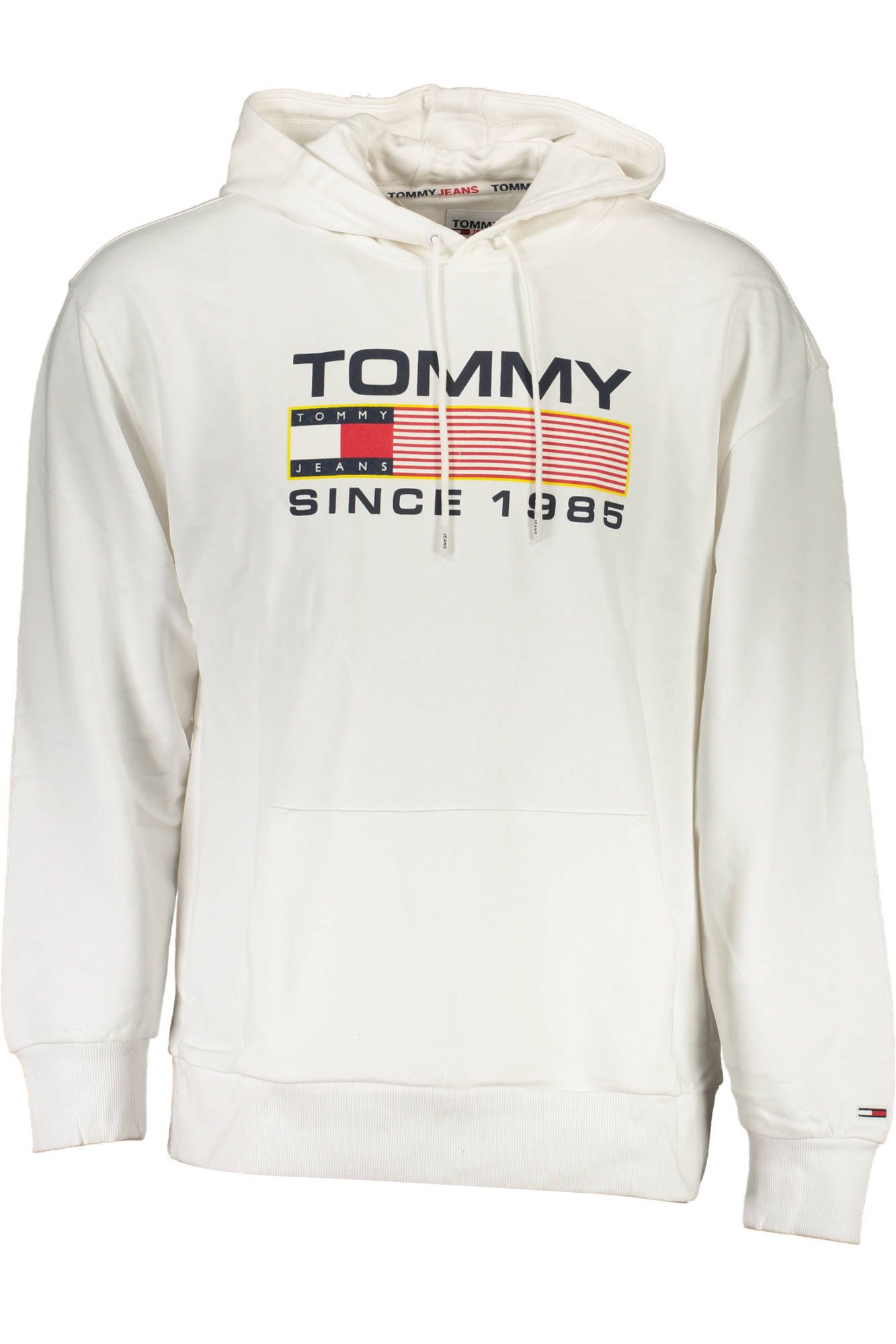 

Белый хлопковый мужской свитер Tommy Hilfiger