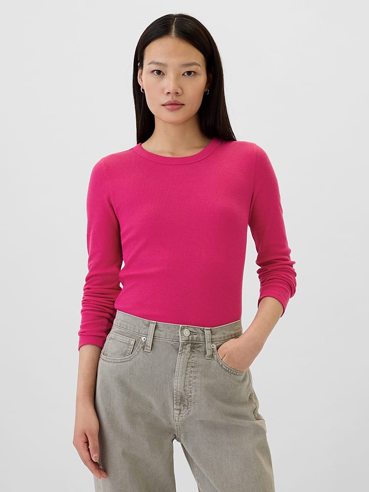 

Лонгслив GAP Longsleeve, розовый