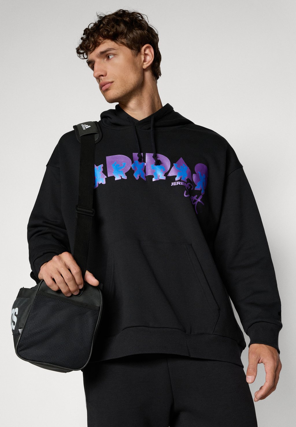 Толстовка с капюшоном HOODY Adidas Sportswear, черный — фото 4
