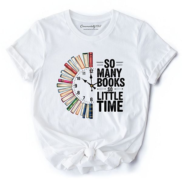 

Футболка So many books so little time, принт для любителей книг Ornamentallyyou, White, Белый, Футболка So many books so little time, принт для любителей книг Ornamentallyyou, White