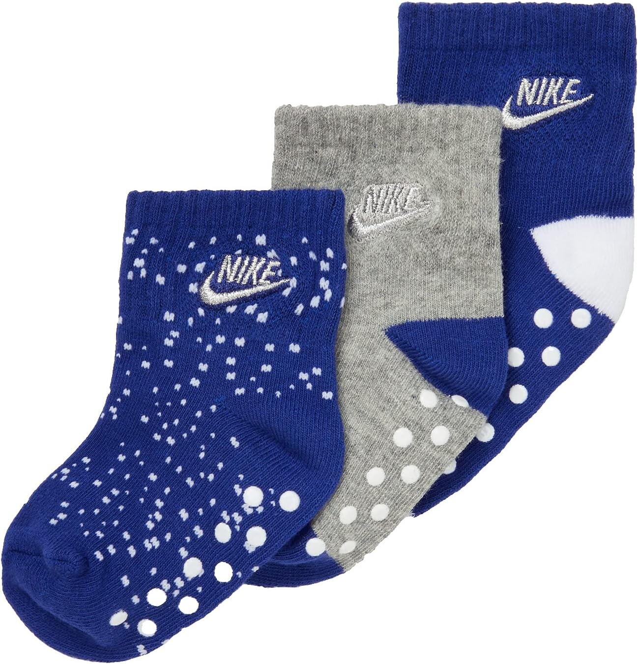 

Носки Nike Kids Air Gripper Socks 3-Pack, цвет Deep Royal Blue