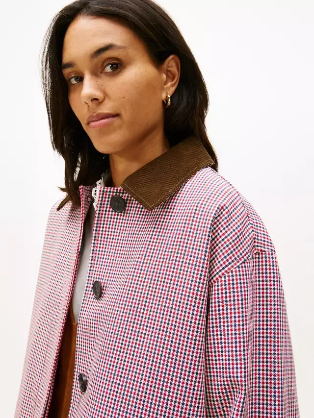 Водоотталкивающая куртка Check 2-в-1, красно-синяя Tommy Hilfiger — фото 3