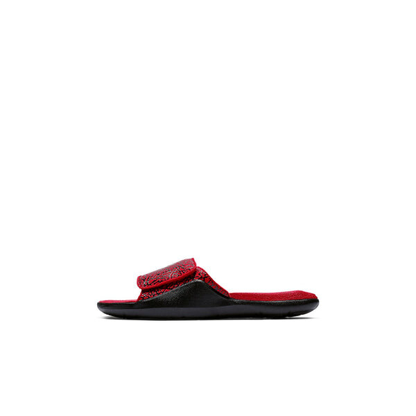 Тапочки hydro 7 minimalistic red black slippers 'red black' Air Jordan, красный — фото 4