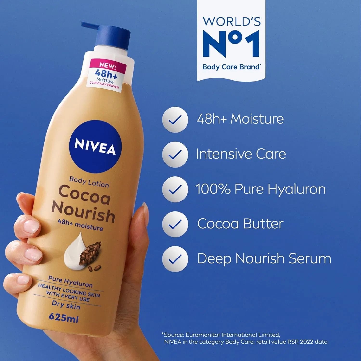 Лосьон для тела NIVEA с маслом какао, 625 мл Nivea — фото 2
