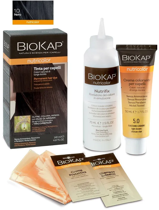 

Краска для волос Biokap Nutricolor 1 Черная