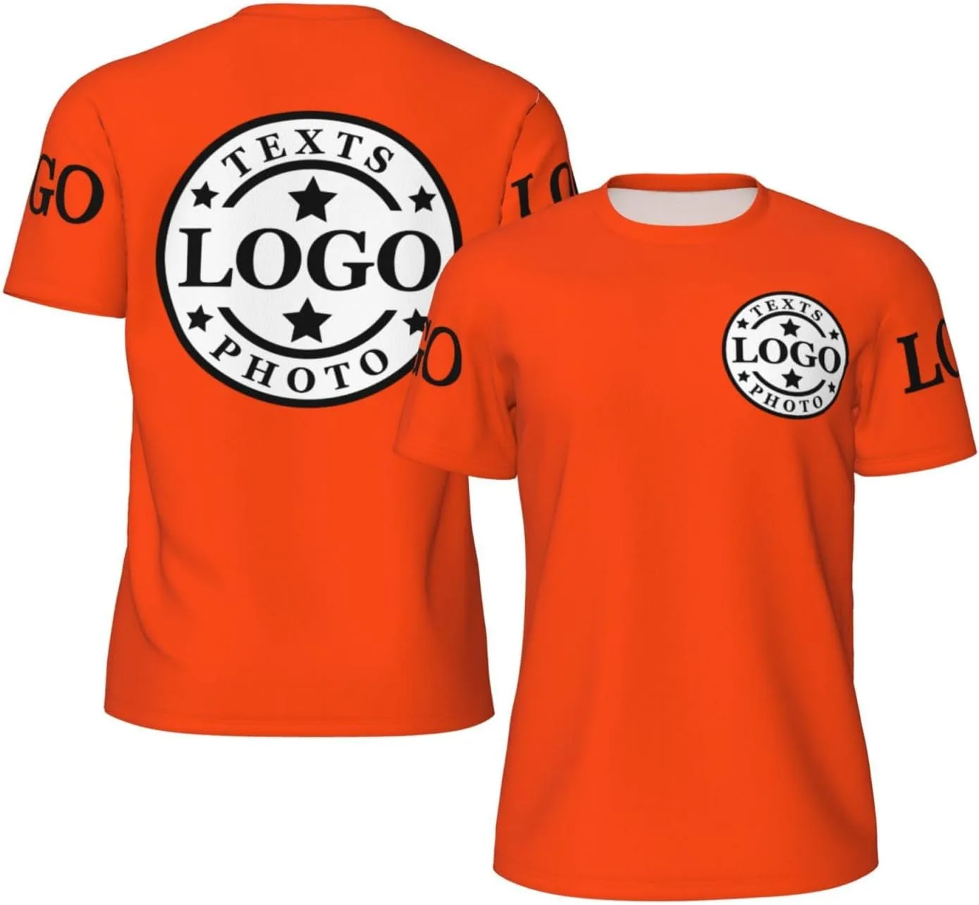 

Футболка Custom с принтом спереди и сзади