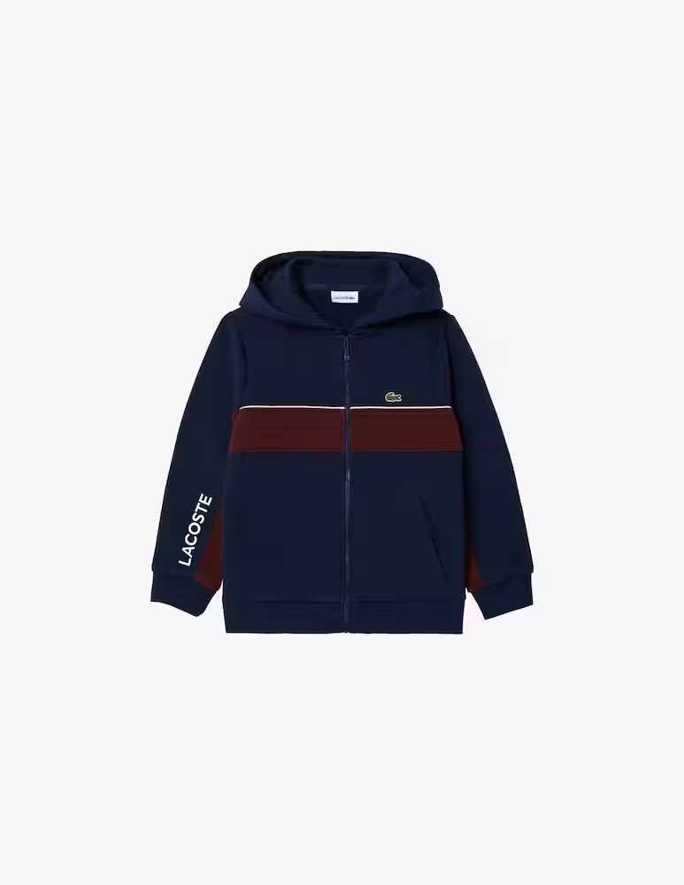 

Хлопковая толстовка с молнией Lacoste, синий