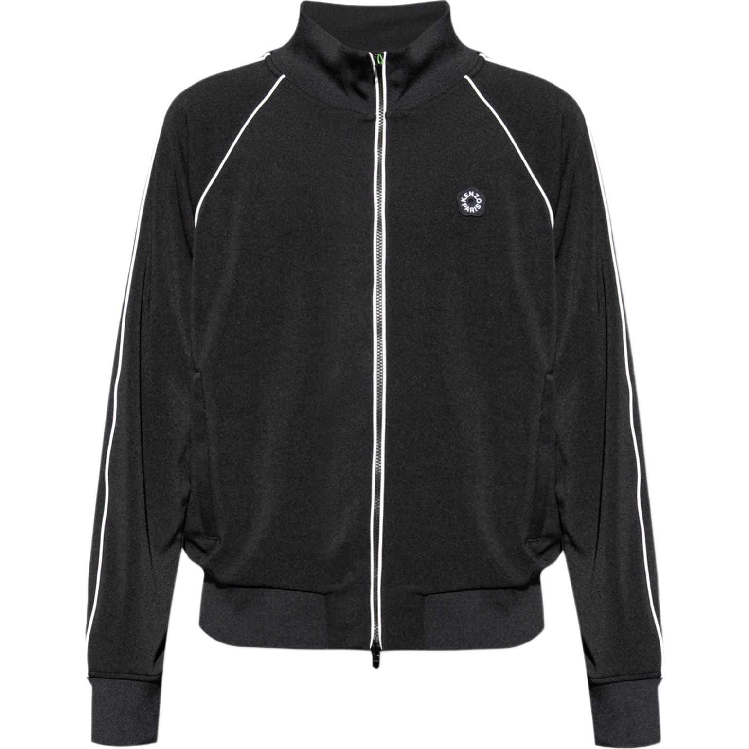 

KENZO Куртка-толстовка с логотипом на молнии, Black