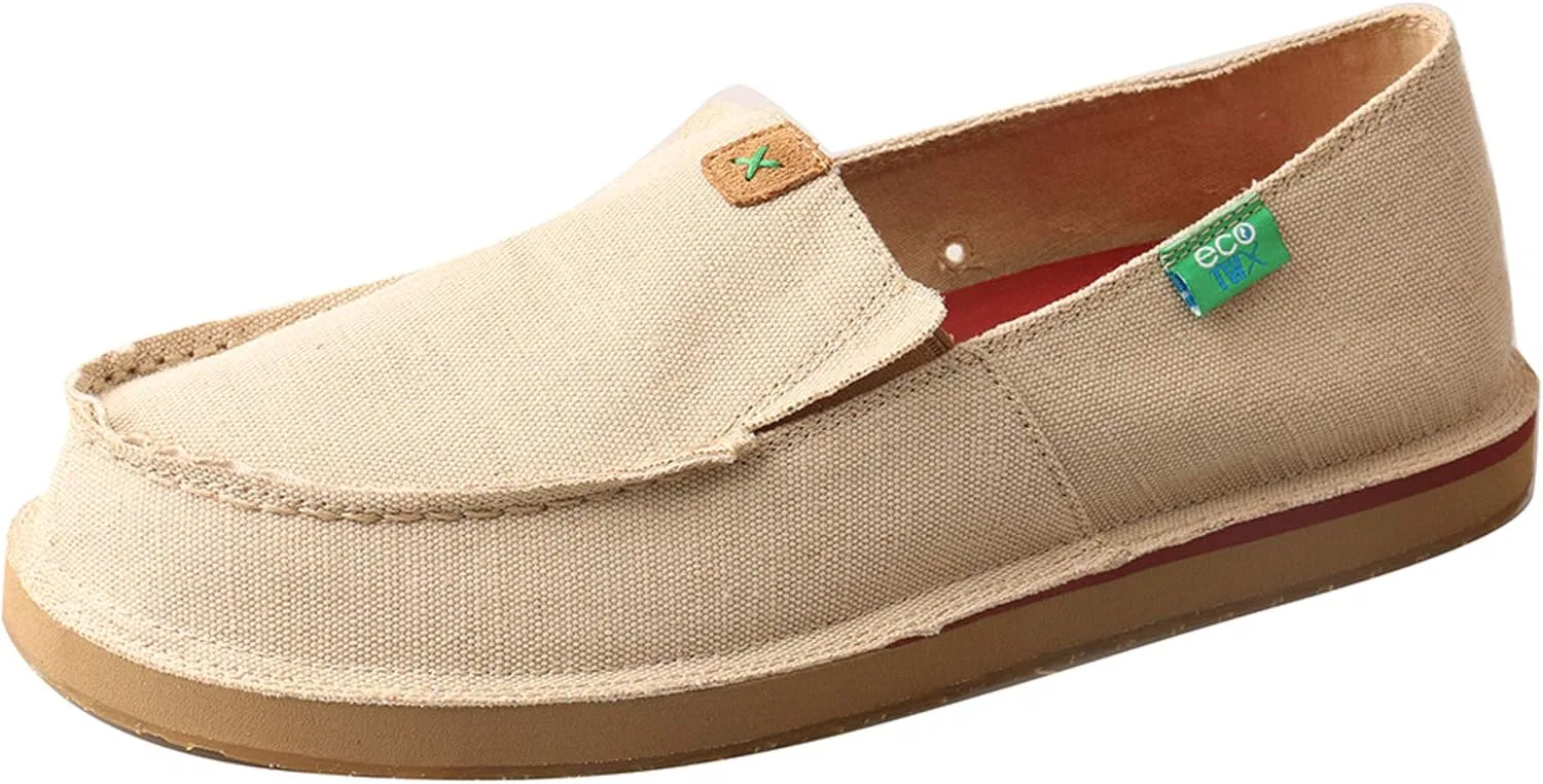 Мужские лоферы Twisted X без шнурков, Khaki