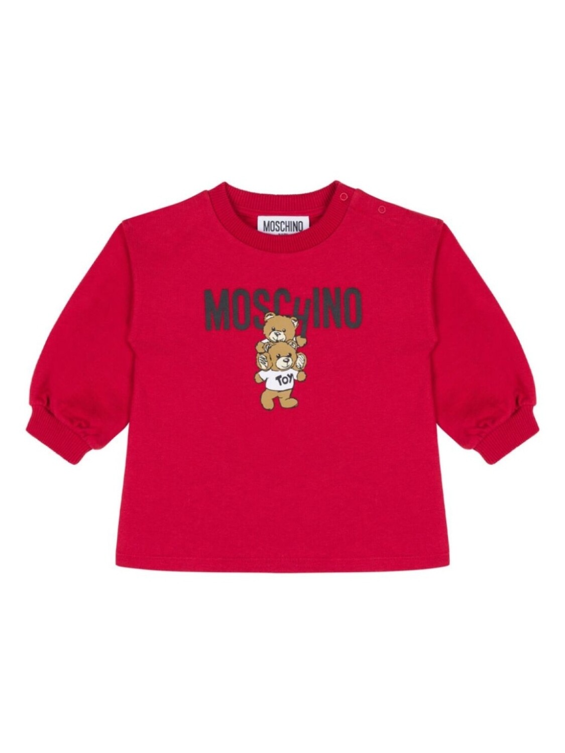 

Moschino Kids хлопковая толстовка с принтом «Медвежонок Тедди», красный