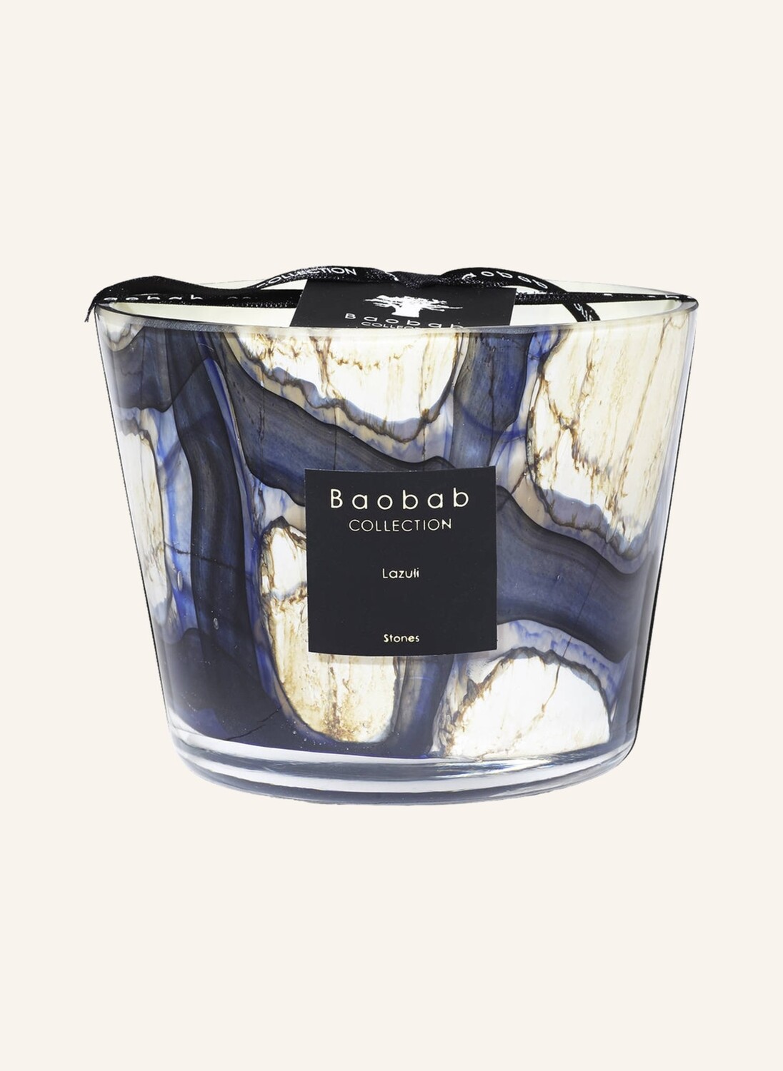 

Ароматическая свеча камни лазули Baobab COLLECTION, бежевый/темно-синий