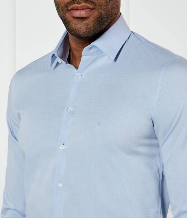 Рубашка Calvin Klein Slim Fit, голубой — фото 4