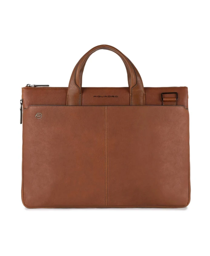 

Узкая сумка для ноутбука 15 дюймов с отделением для iPad. Piquadro, коричневый