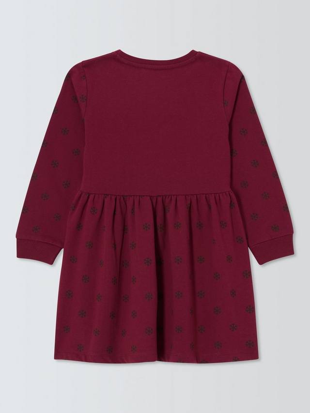 Детское платье для праздника из хлопковой смеси от Brand Threads Bluey, Merlot — фото 4