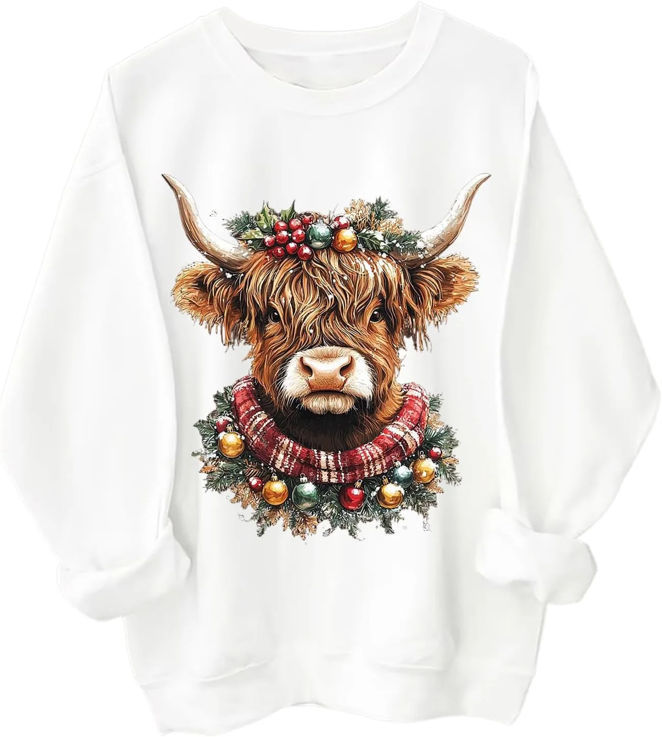 

Свитшот Christmas Cow с капюшоном Yuisi Doxn
