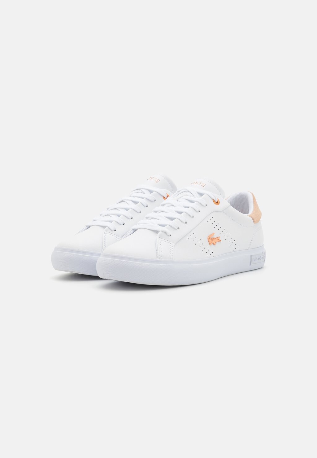 Кроссовки на шнуровке POWERCOURT 2.0 Lacoste, белый — фото 4