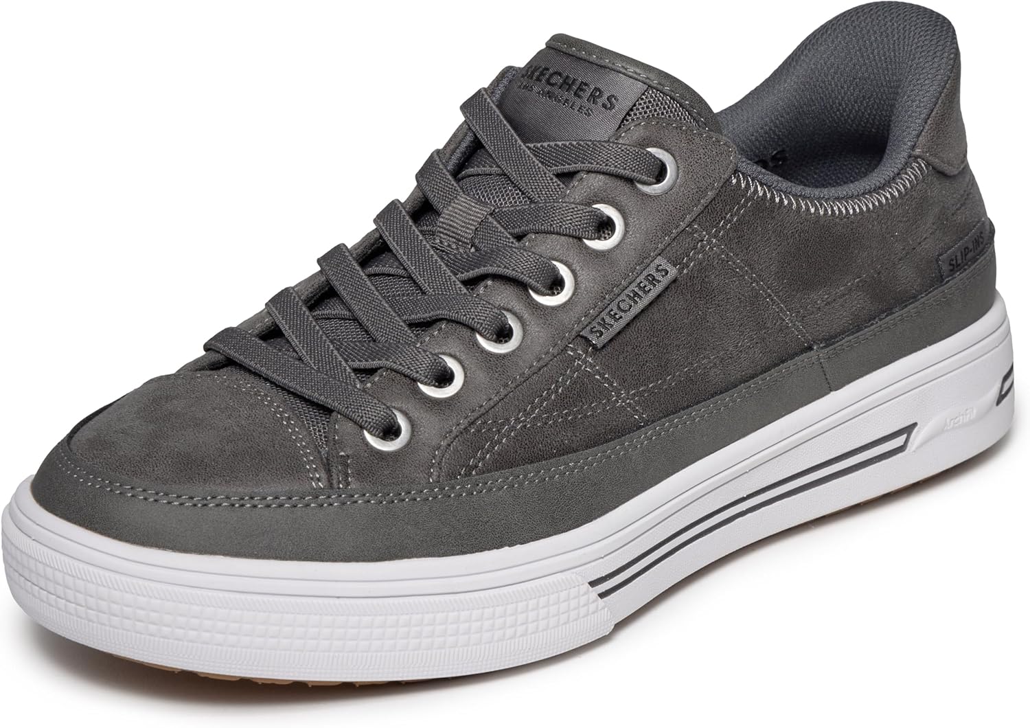 

Мужские слипоны Skechers Arch Fit Arcade-Join Ya There без шнурков, серый