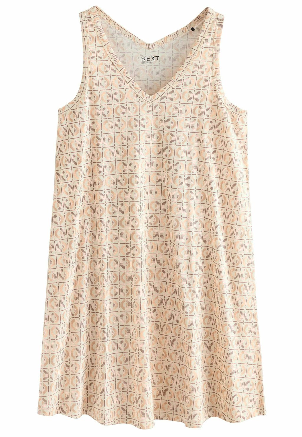 

Платье из джерси REGULAR FIT SLEEVELESS V NECK SLOUCH Next, бежевый