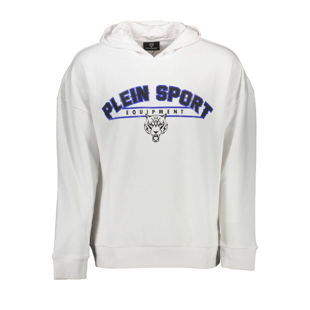 

Белая хлопковая мужская толстовка Plein Sport