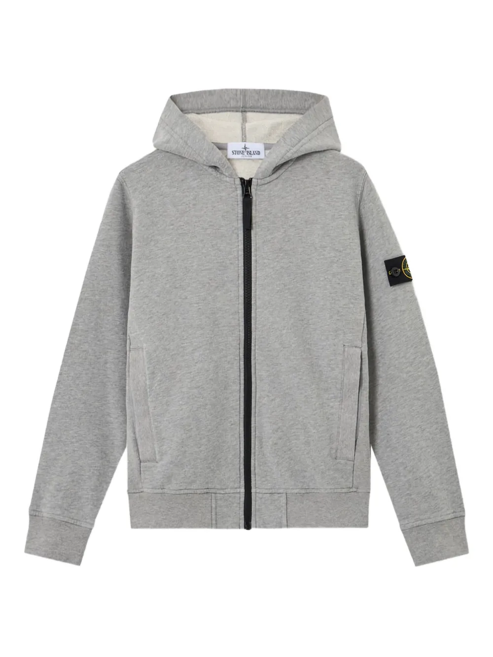 

Толстовка на молнии Stone Island Junior, серый