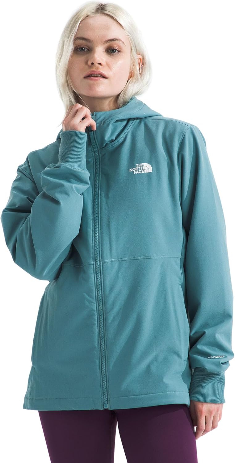 

THE NORTH FACE Женская куртка-толстовка Shelbe из флиса рашель с флисовой подкладкой, ветро- и влагозащитная, Algae Blue