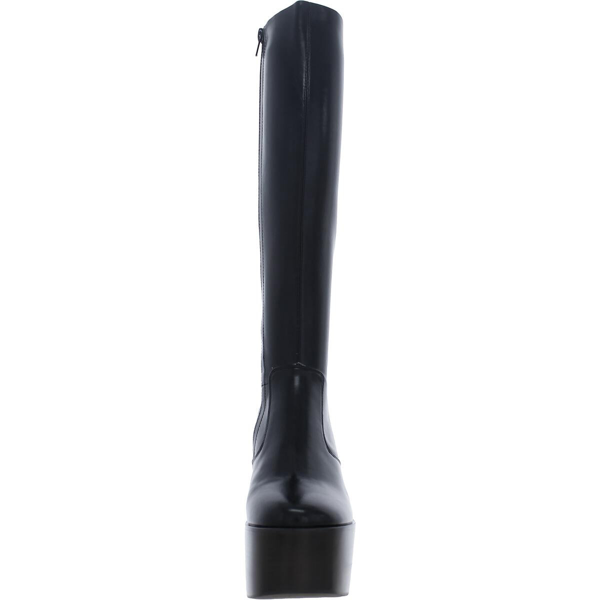 

Женские кожаные сапоги до колена на каблуке CHICA Jeffrey Campbell, цвет Black/Black