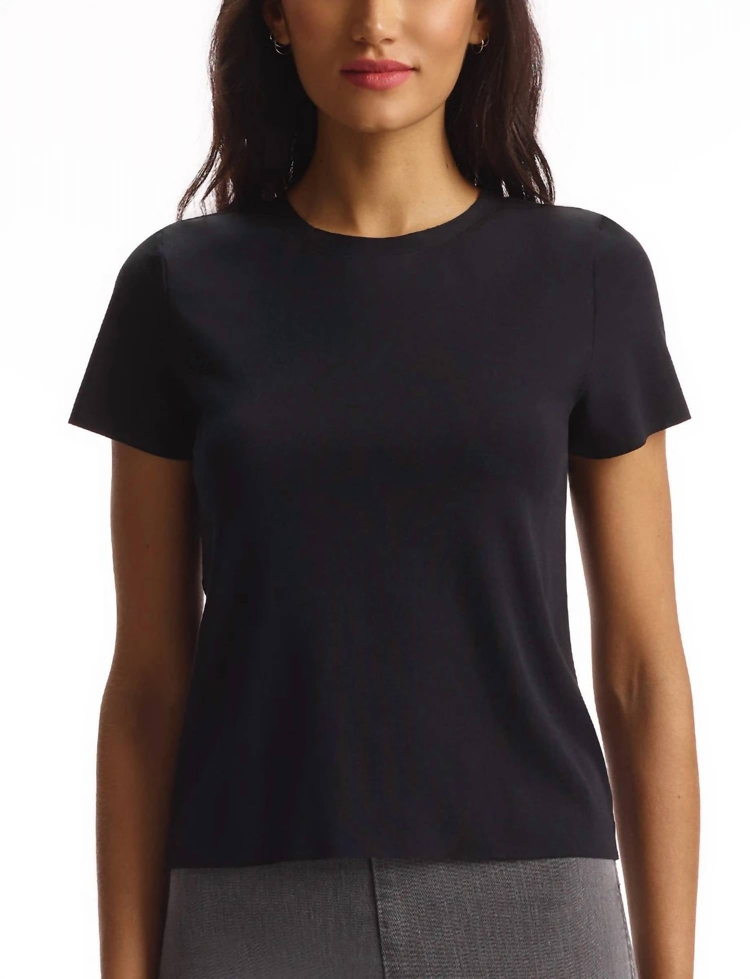 

Футболка Essential Cotton Crewneck черного цвета Commando