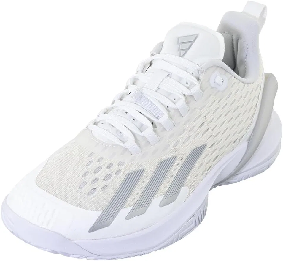 Кроссовки теннисные Adidas Adizero Cybersonic, белый/Silver Metallic/Grey — фото 2