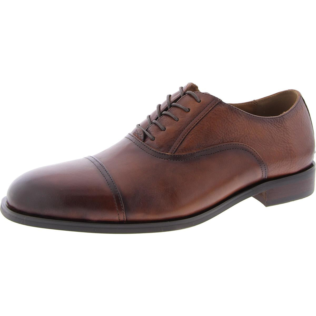 

Кожаные мужские оксфорды Princeton на шнуровке Steve Madden, цвет cognac leather