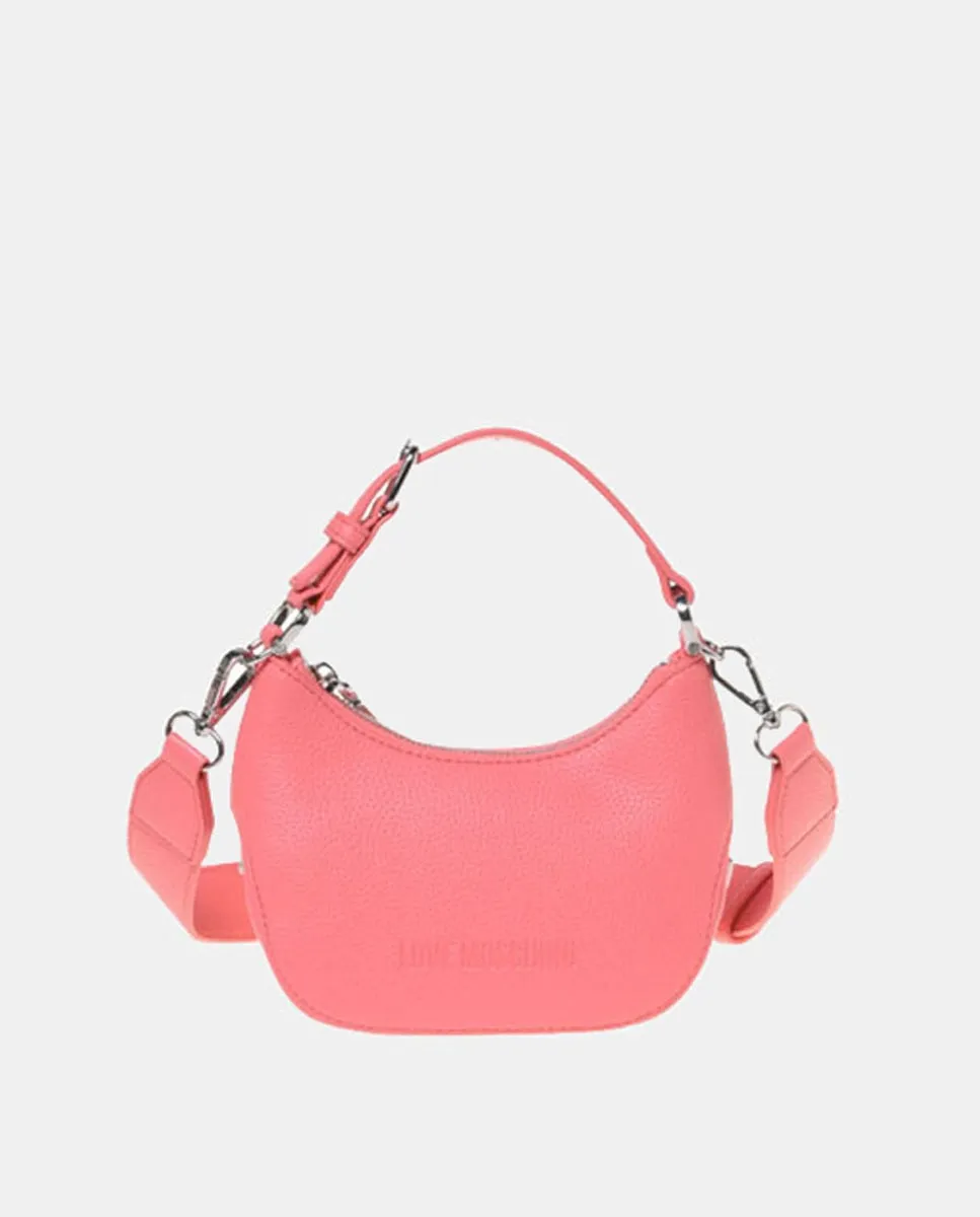 

Мини-сумка со съемным ремешком через плечо Love Moschino, коралловый