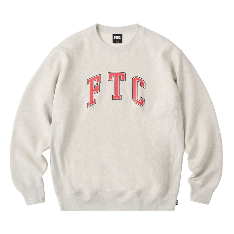 

Толстовка FTC Cracked Logo Crewneck Ash, серый